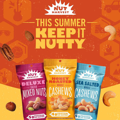 Nut Harvest, Sweet & Salty Cashews Variety Pack, 2.25 Ounce (Pack of 16)