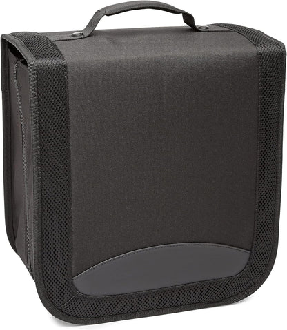 Amazon Basics Polyurethane CD/DVD Portable Storage Binder, 400-capacity, Black