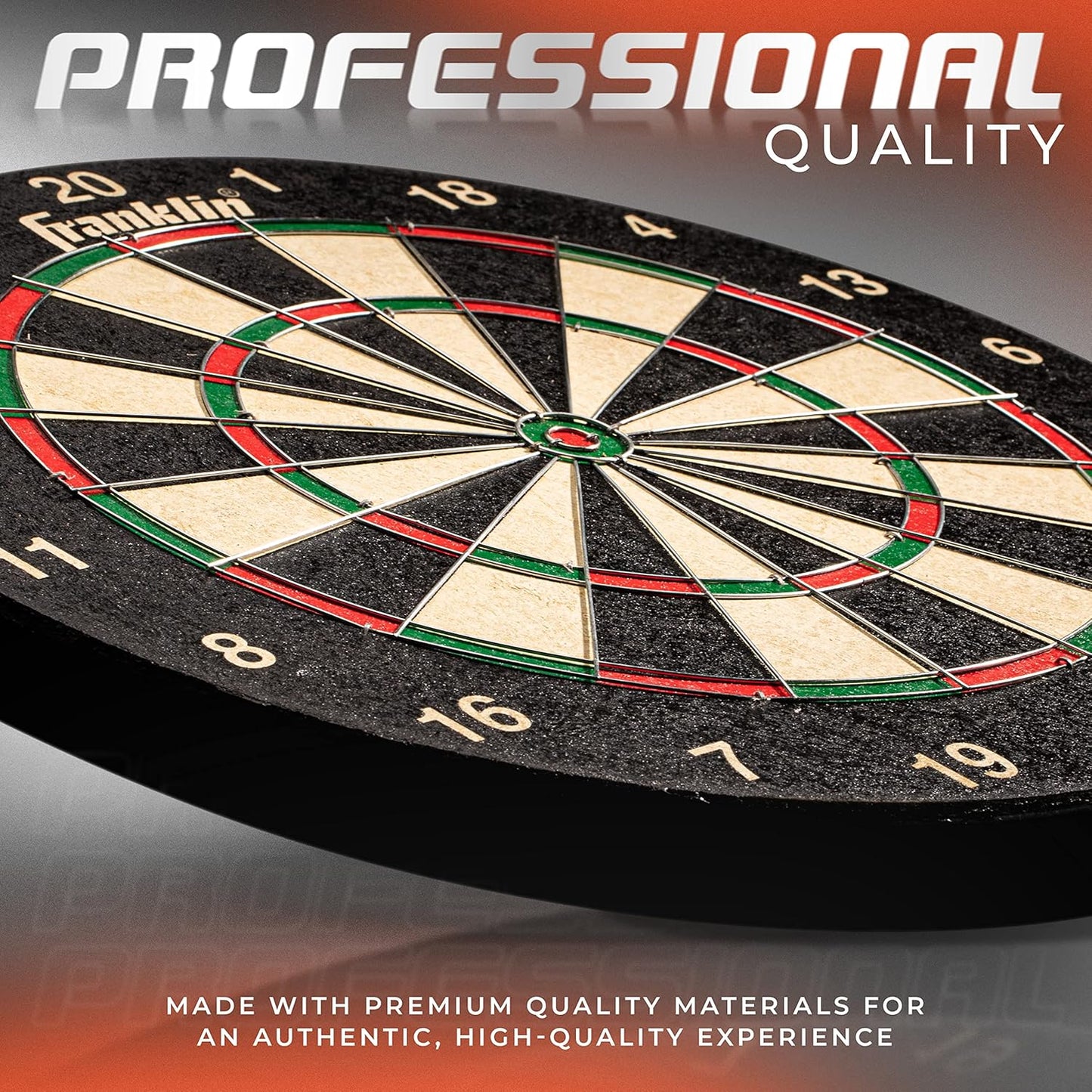 Franklin Sports Professional Dartboard - Regulation Size Dartboard - 18" Inch Dartboard