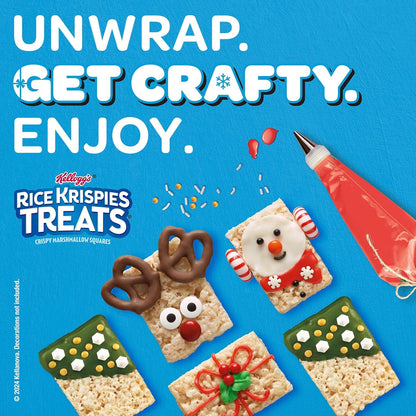 Kellogg's Rice Krispies Treats, Crispy Marshmallow Squares, Original, School Lunch Snack, 41.9oz Case (54 Count)