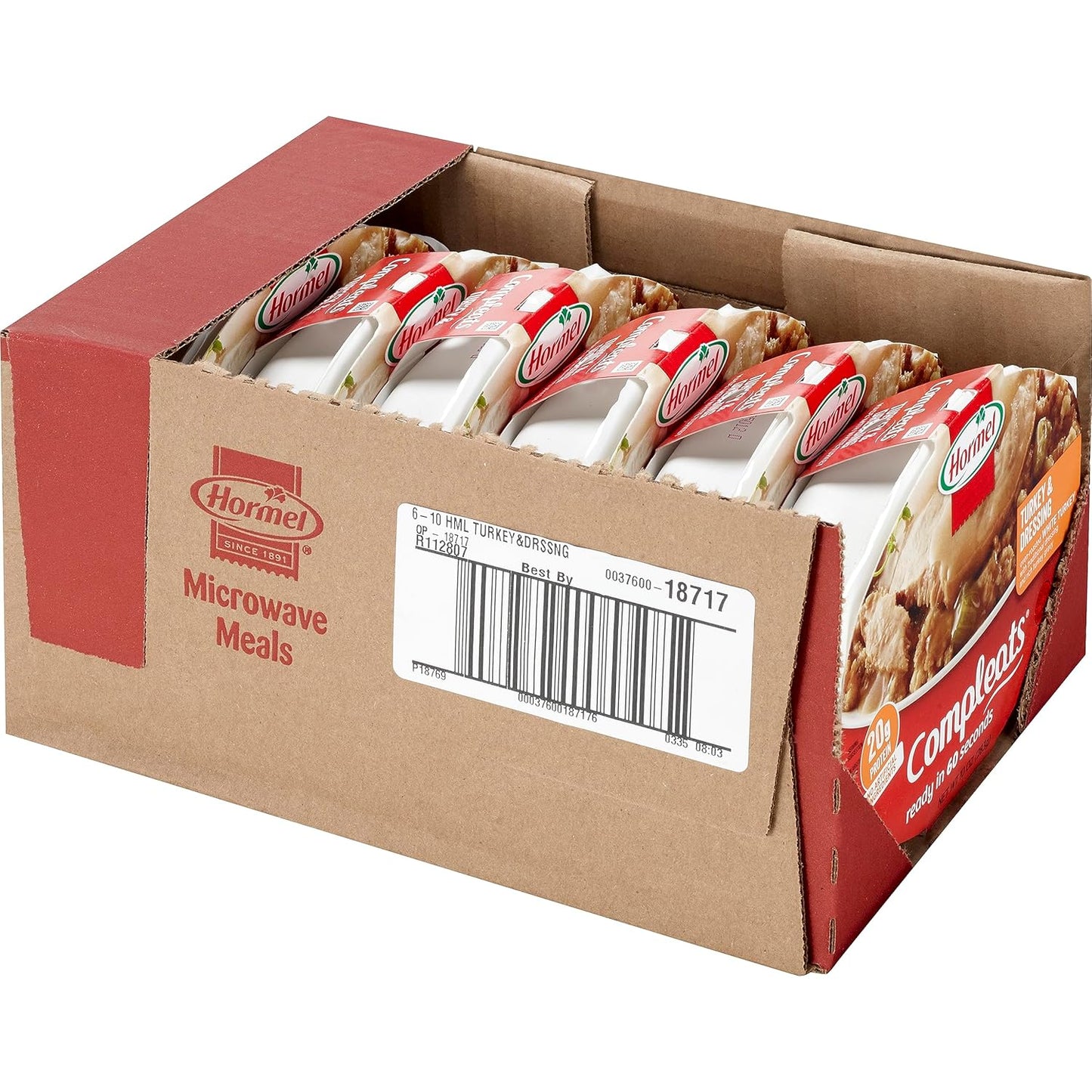 HORMEL COMPLEATS Turkey & Dressing Microwave Tray, 10 oz. (6 Pack)