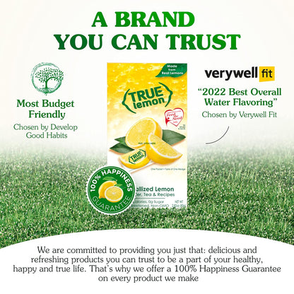 True Lemon Water Enhancer Packets - Sugar-Free, 0 Calorie Drink Mix with Real Lemon Flavor (Bulk Pack of 500)