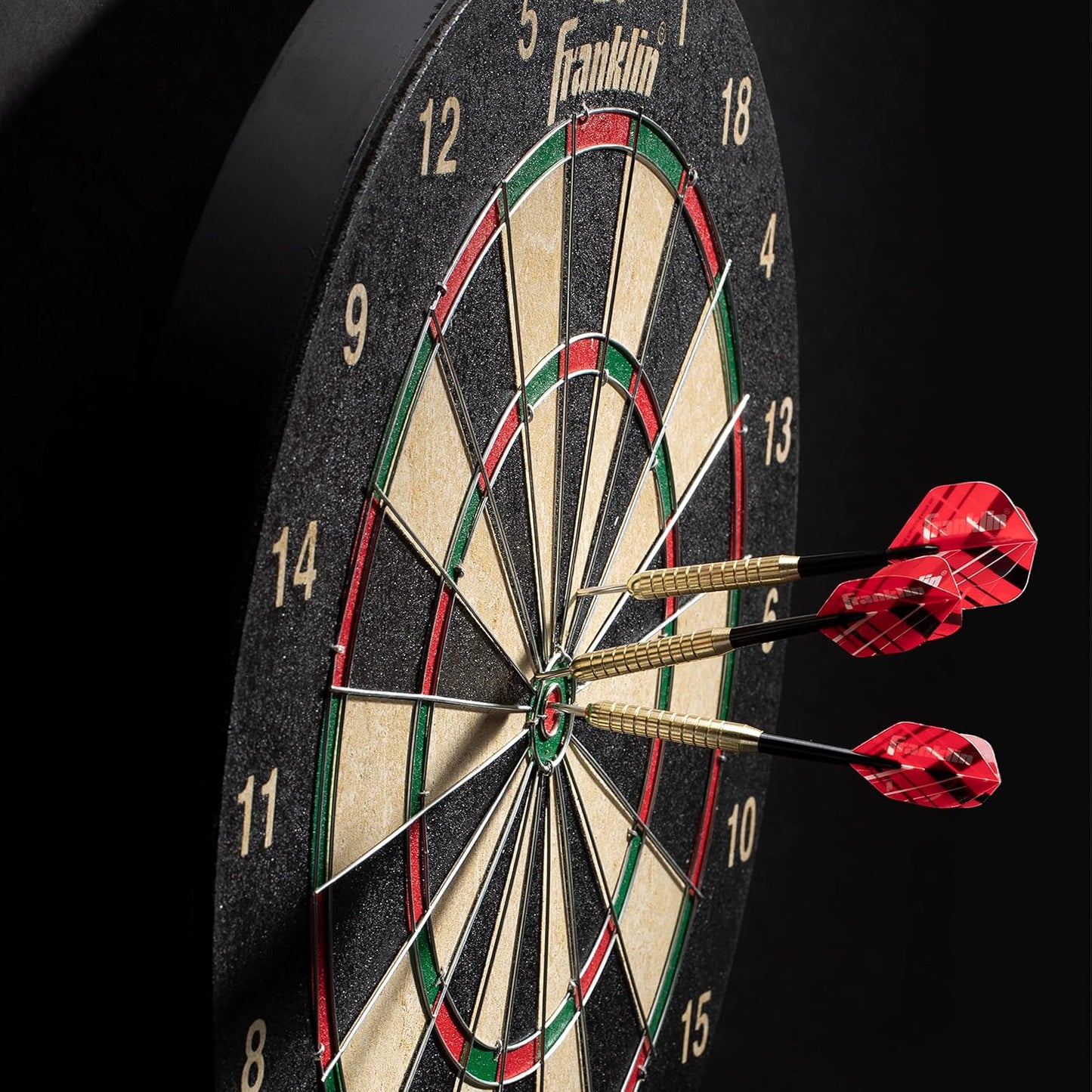 Franklin Sports Professional Dartboard - Regulation Size Dartboard - 18" Inch Dartboard