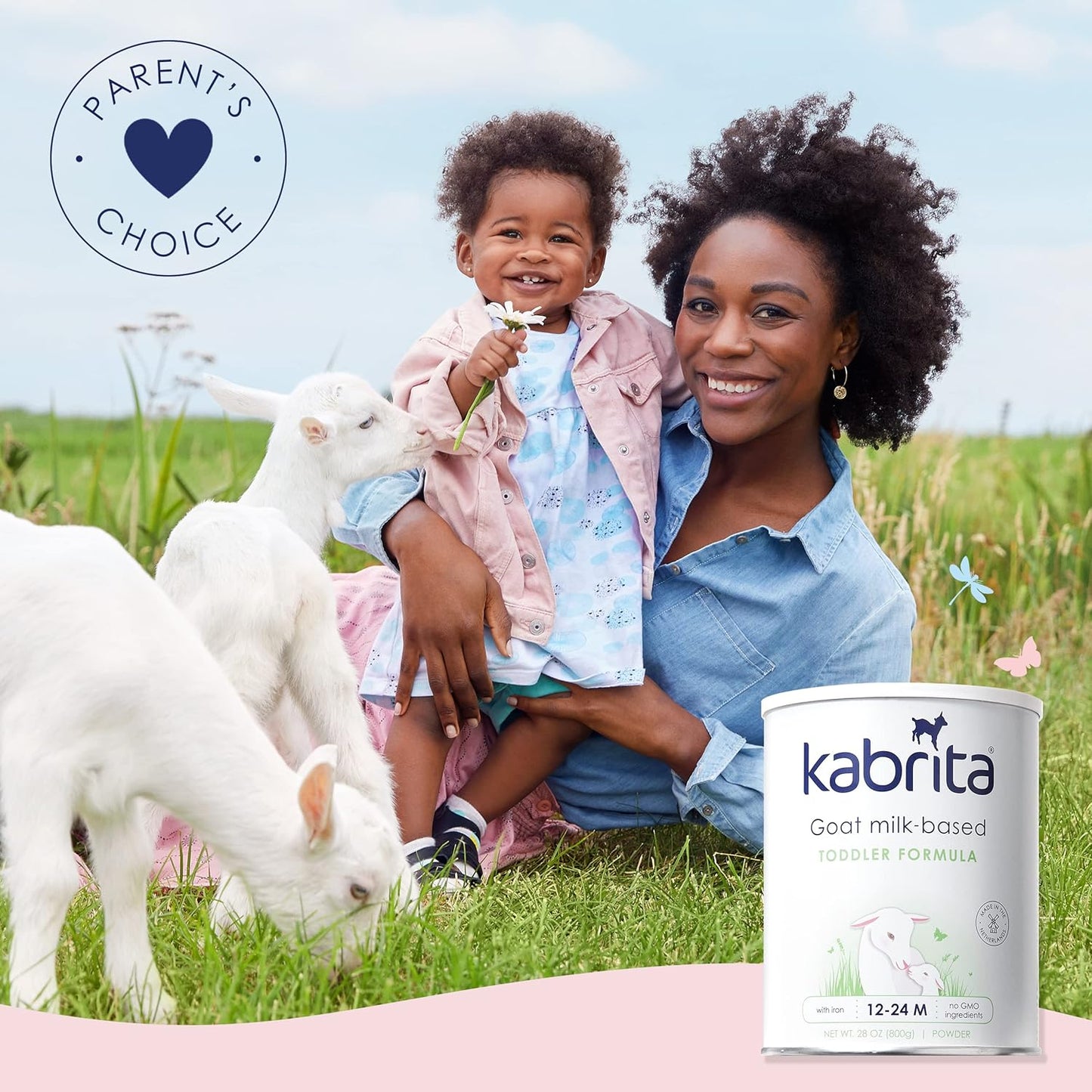 Kabrita Goat Milk Toddler Formula - Easy to Digest Baby Formula 12-24 Months - Contains Vitamin C, D, Iron, DHA, Non-GMO - Gentle on Sensitive Tummies - Formula Supporting Gut Health & Sleep - 28Oz.