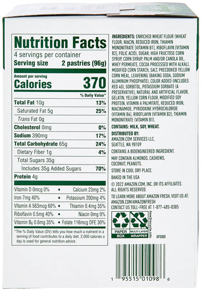 Amazon Fresh, Frosted Fudge Toaster Pastries, 8 Count