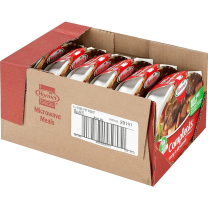 HORMEL COMPLEATS Beef Pot Roast Microwave Tray, 9 Ounce (Pack of 6)