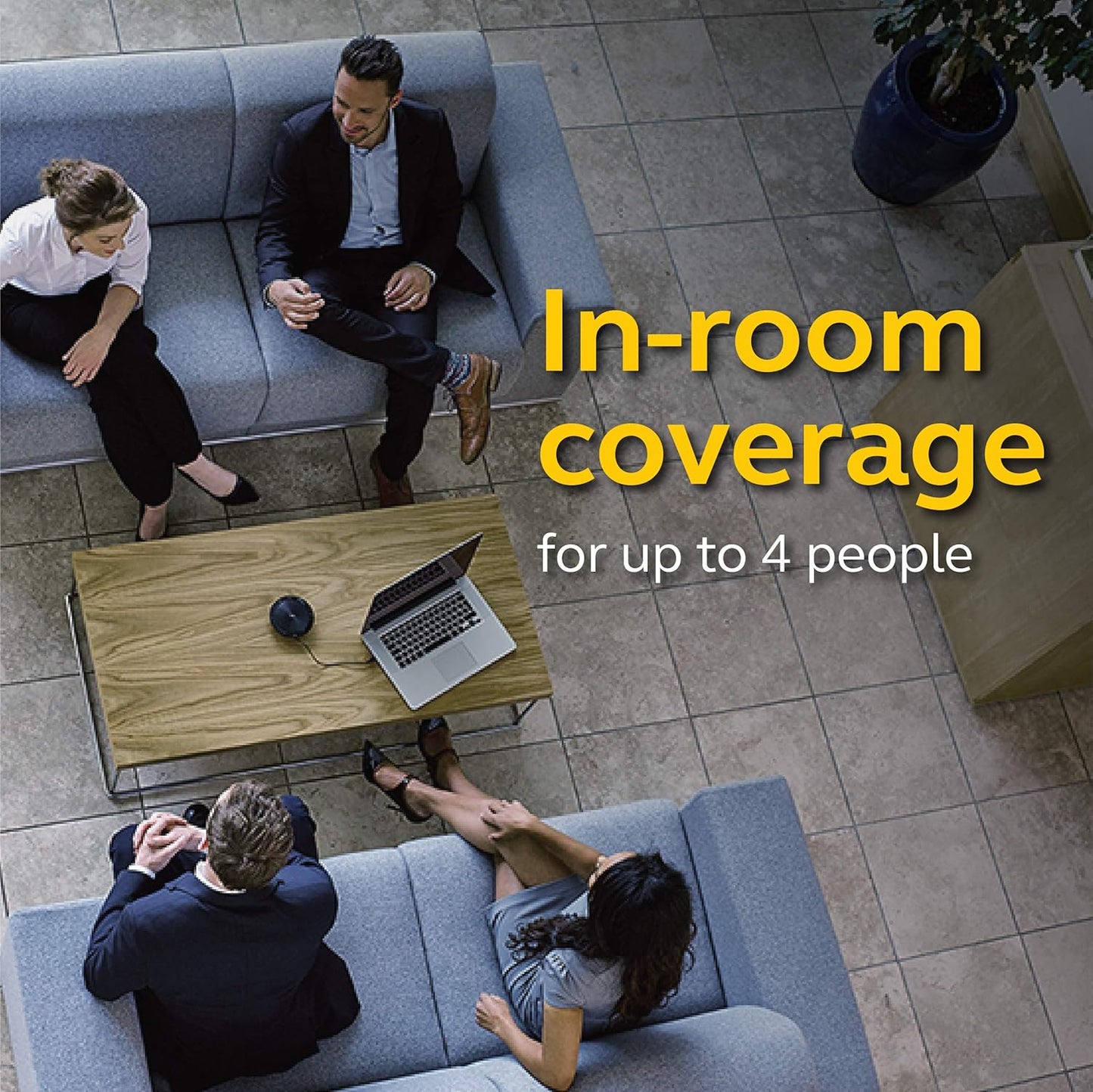 Jabra Speak 510 MS Wireless Bluetooth Speakerphone – Outstanding Sound Quality, Portable Conference Speaker for Holding Meetings Anywhere - Certified for Microsoft Teams